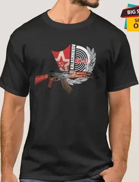 Kalashnikov AK-47 Assault Rifle Russian Army Gun T-Shirt. Summer Cotton Short Sleeve O-Neck Mens T Shirt New - Aliexpress - FashionsVida