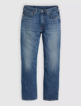 Jeans loose straight uomo blu scuro