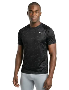 Velocity Aop Short Sleeve T-shirt Black 2XL Men - Puma - FashionsVida