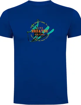 T-shirt à Manches Courtes Breathe Royal Blue XL - Kruskis - FashionsVida