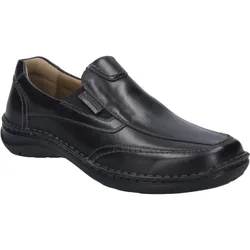 Mens Men Slipper New Anvers 67 In Black Leather - Size Eu 45