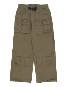 Pantalone Lungo Uomo Wide Cargo Pants Olive - The Hundreds - FashionsVida