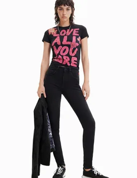 Jean skinny push-up BLACK 40 female - Desigual - FashionsVida