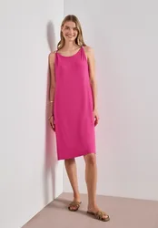 Knielanges Kleid mit Schnallendetail female Pink