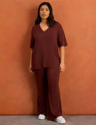 Short Sleeve T-Shirt Brown female
