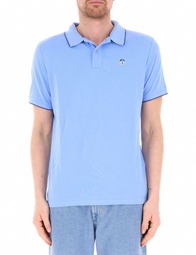 Polo in cotone AZZURRO M