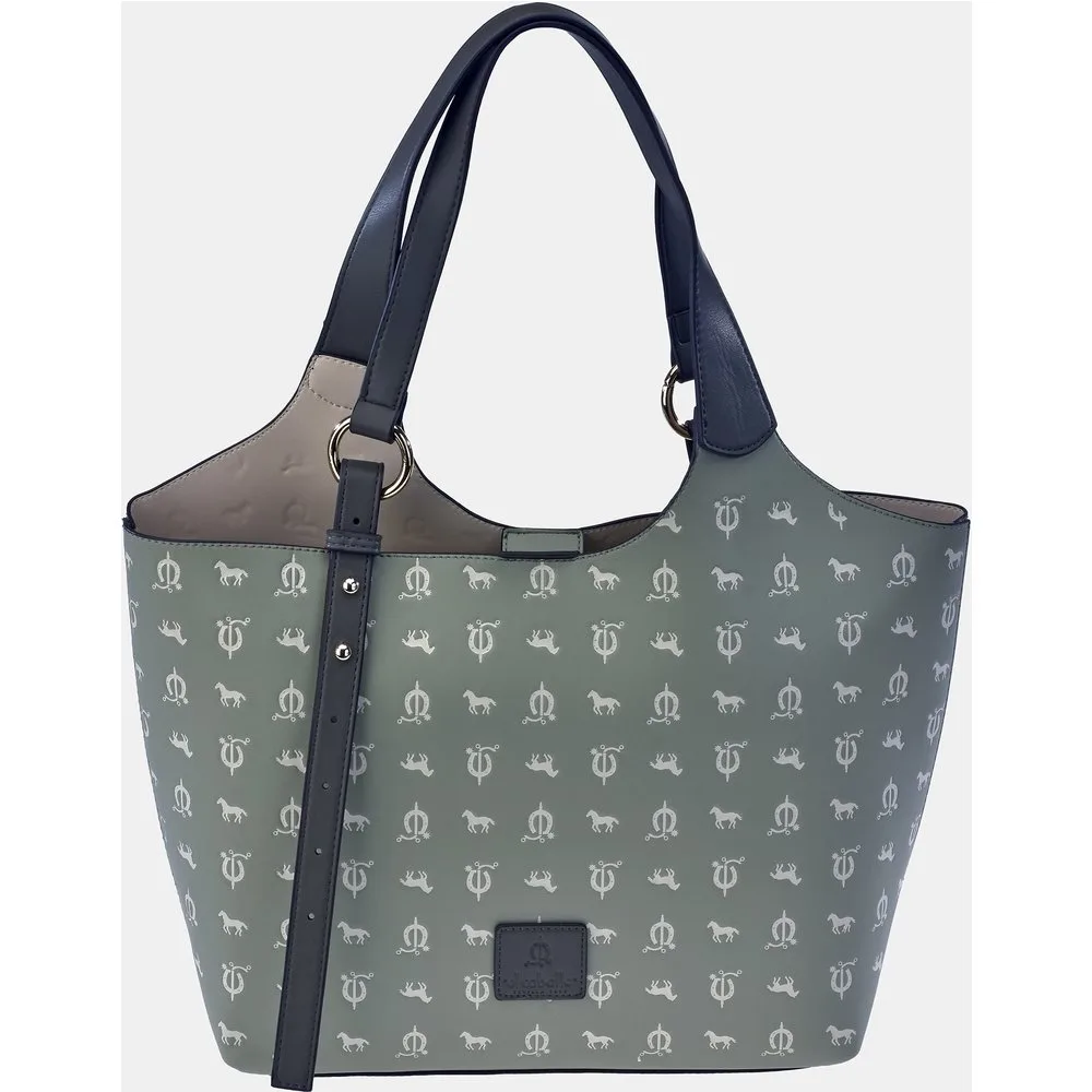 Bolso shopping en PU grabado logo - El Caballo - FashionsVida