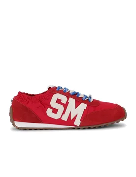Women's 'Cashbox Red Suede' Suede Trainers Size: 3 - Red - Size: 3 - Steve madden - FashionsVida