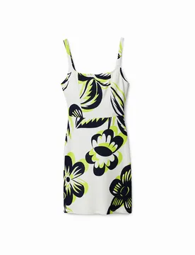 Robe courte fleurie WHITE XS female - Desigual - FashionsVida