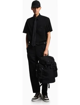 Pantalón de hombre de traje seersucker - Emporio Armani - FashionsVida