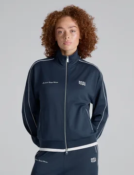 Manchester United Women Womens Track Jacket Navy 2XS - Outerstuff - FashionsVida