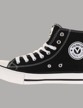 Scarpe alte donna Tribu basket in cotone biologico suola gomma