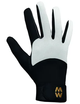 Pair Black / White Long Mesh Sports Gloves Unisex 8 Unisex - - Black - Size: 8 Unisex - MacWet - FashionsVida