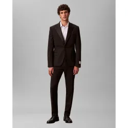 Pantalón de smoking Hombre slim lana italiana
