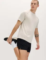 Seam Free Sports T-Shirt Medium Beige male