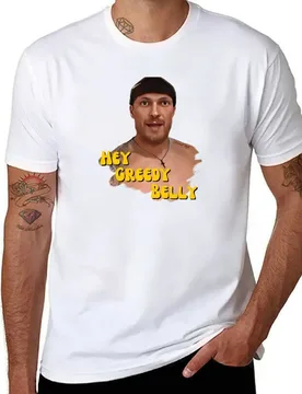 Hey Greedy Belly T-Shirt funny t shirts man t shirt man cotton T-Shirt - Aliexpress - FashionsVida
