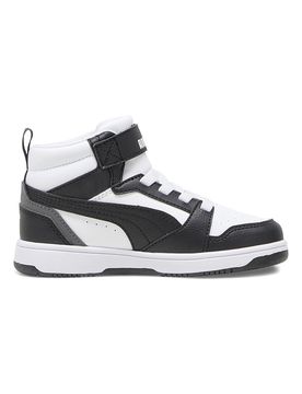 Sneakers bambino bianche e nere mid Rebound V6 Mid AC+ PS 28