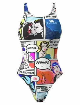 Comic Pro Resist Swimsuit Multicoloured M Women - TURBO - FashionsVida