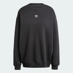 Felpa Essentials Fleece Long Oversized Crew M Black