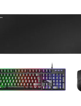 Souris Et Clavier De Jeu Avec Tapis De Souris Mcpx Black Spanish QWERTY unisex - Mars Gaming - FashionsVida