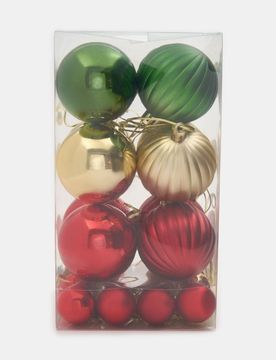 Set di palline natalizie 12 pack - multicolor