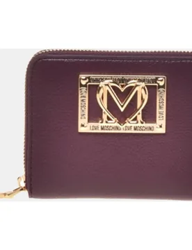 Cartera pequeña con cremallera y logo - Love Moschino - FashionsVida