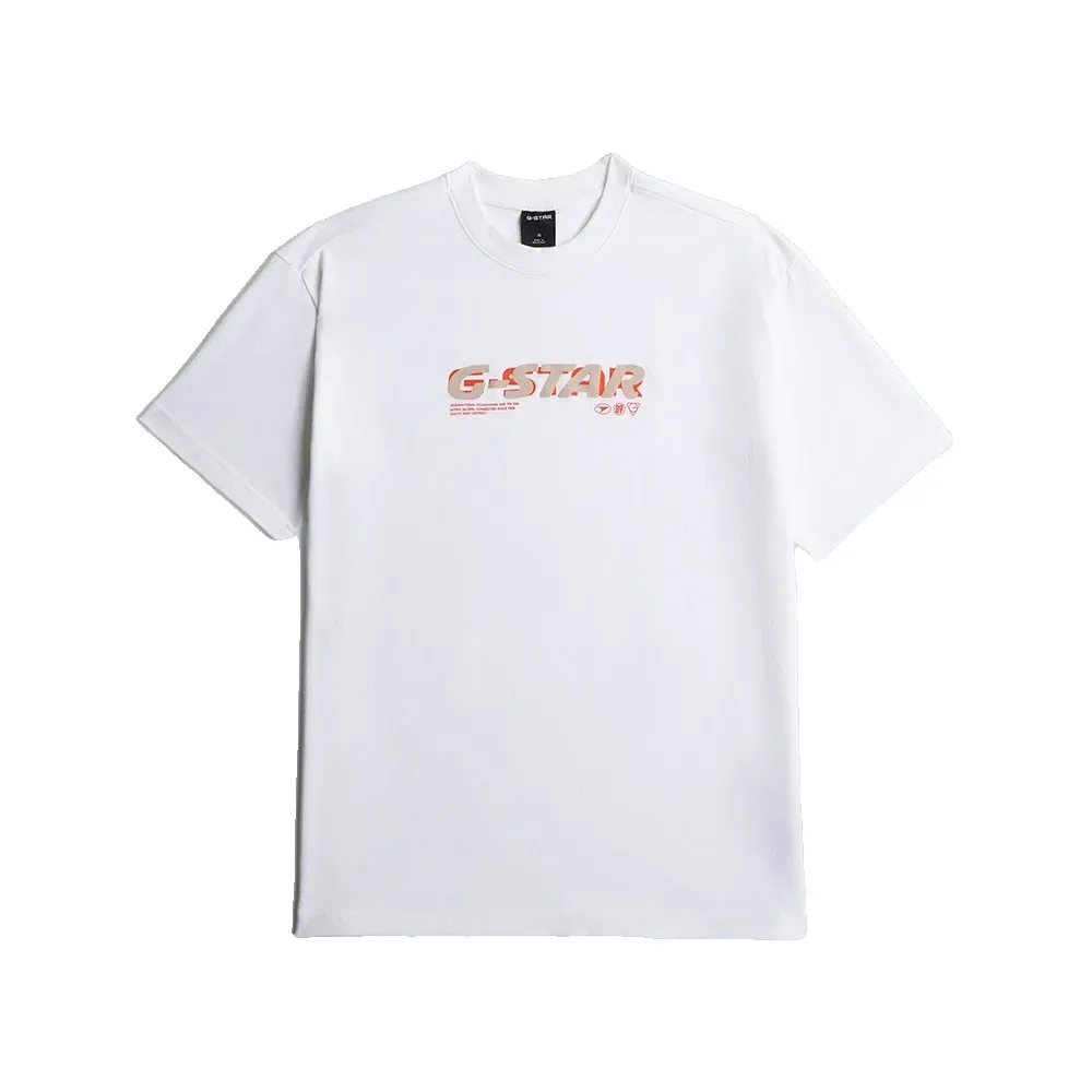 Maglietta A Maniche Corte D30687-d709 White M - G-Star - FashionsVida