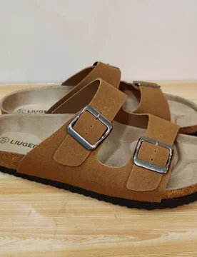 Sandalias de moda retro para hombre con suela de corcho y soporte de arco, tipo mule slip-on, para exterior, playa y caminar, zapatos unisex para pare - Shein - FashionsVida