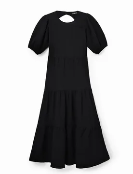 Robe midi décolleté dos BLACK M female - Desigual - FashionsVida