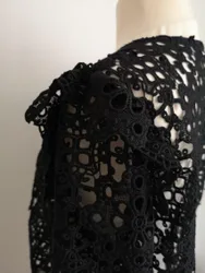 Black Lace Ruffle Jacket