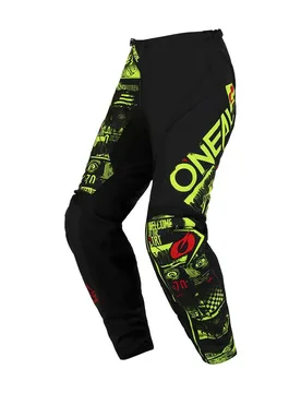 Pantaloni Element Attack V.23 Black / Neon Yellow - Oneal - FashionsVida