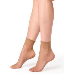 Pack de dos tobilleros de verano de mujer con efecto bronceado