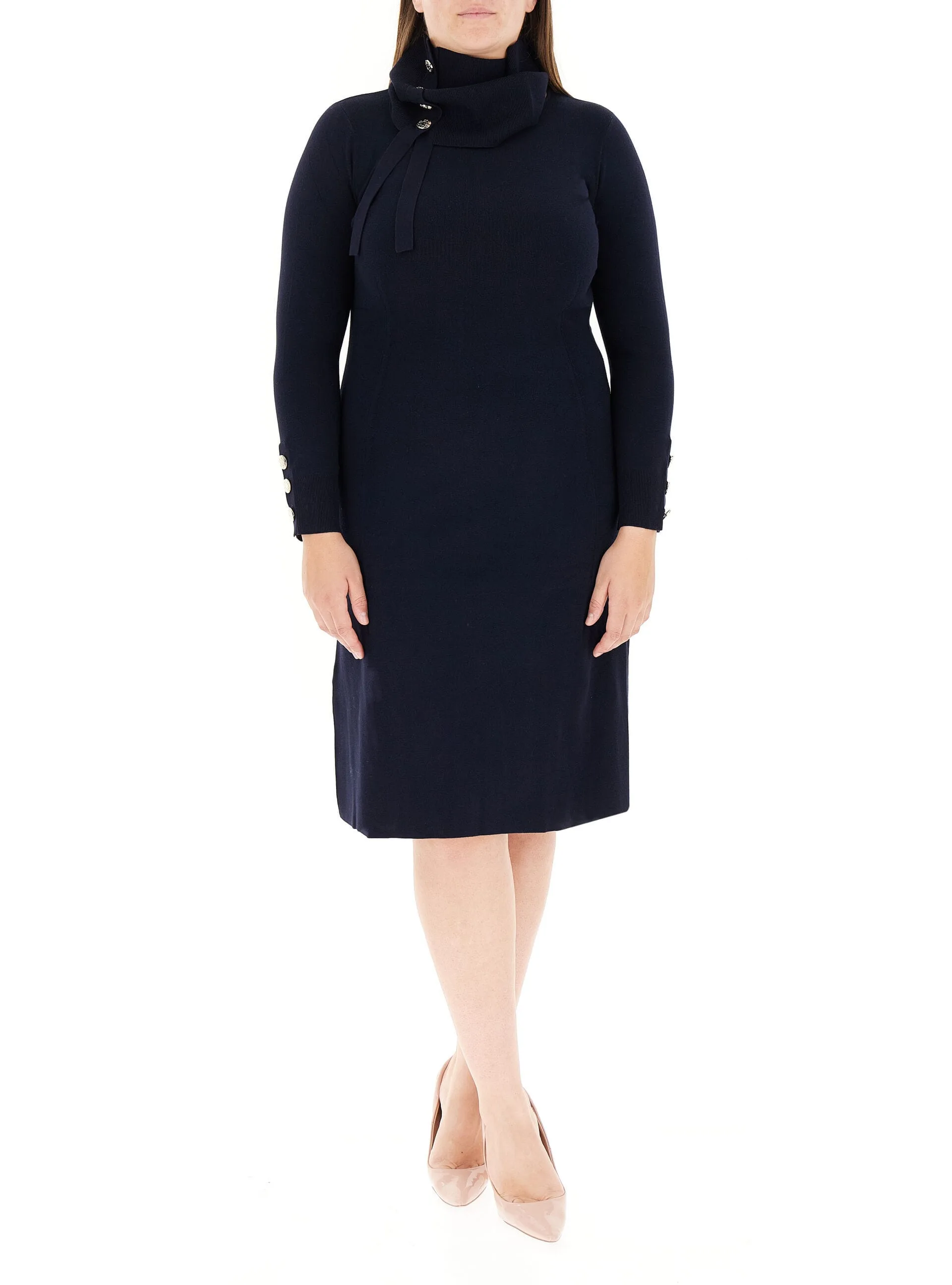 Abito collo removibile BLU NOTTE L - ELENA MIRO' - FashionsVida