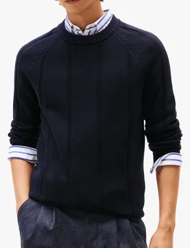 Pull col rond en laine - Tommy hilfiger - FashionsVida