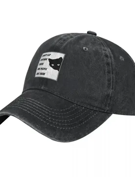Don't Go Outside There Are People Out There - Cat Lovers Baseball Cap Streetwear custom caps Visor Women's Hats 2026 Men's - Aliexpress - FashionsVida