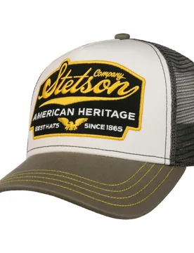 American Heritage Trucker Cap by - olive - Female - Size: One Size Small - Stetson - FashionsVida