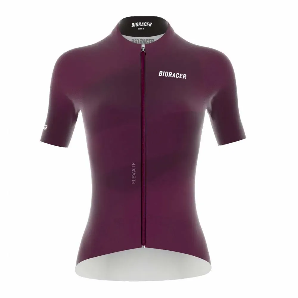 Maglia A Maniche Corte Epic Elevate Burgundy Red - Bioracer - FashionsVida