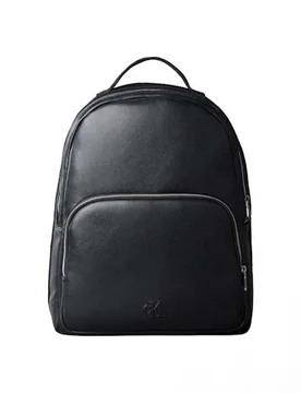 Zaino Jeans nero in similpelle con nastro porta logo - Calvin Klein - FashionsVida