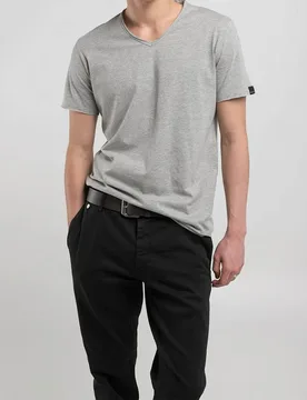 Maglietta A Maniche Corte M3591a.000.2660 Light Grey Melange 2XL - Replay - FashionsVida