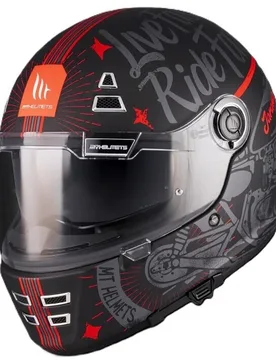 Casco Moto Custom Retro' s JARAMA SV ART E5 Opaco taglia S - MT Helmets - FashionsVida