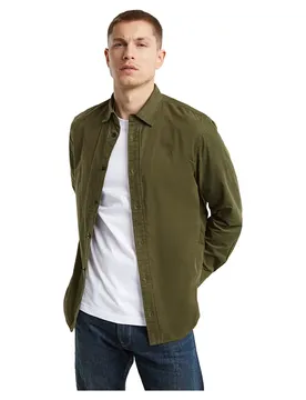 Chemise à Manches Longues Clean Dark Moss XL