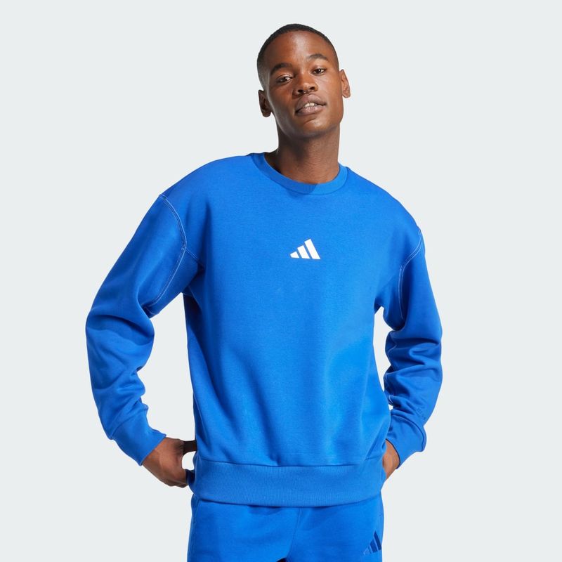 Felpa ALL SZN Fleece Graphic S Royal Blue / Off White