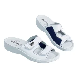 Leder-Pantolette "Hallux" 40 weiss