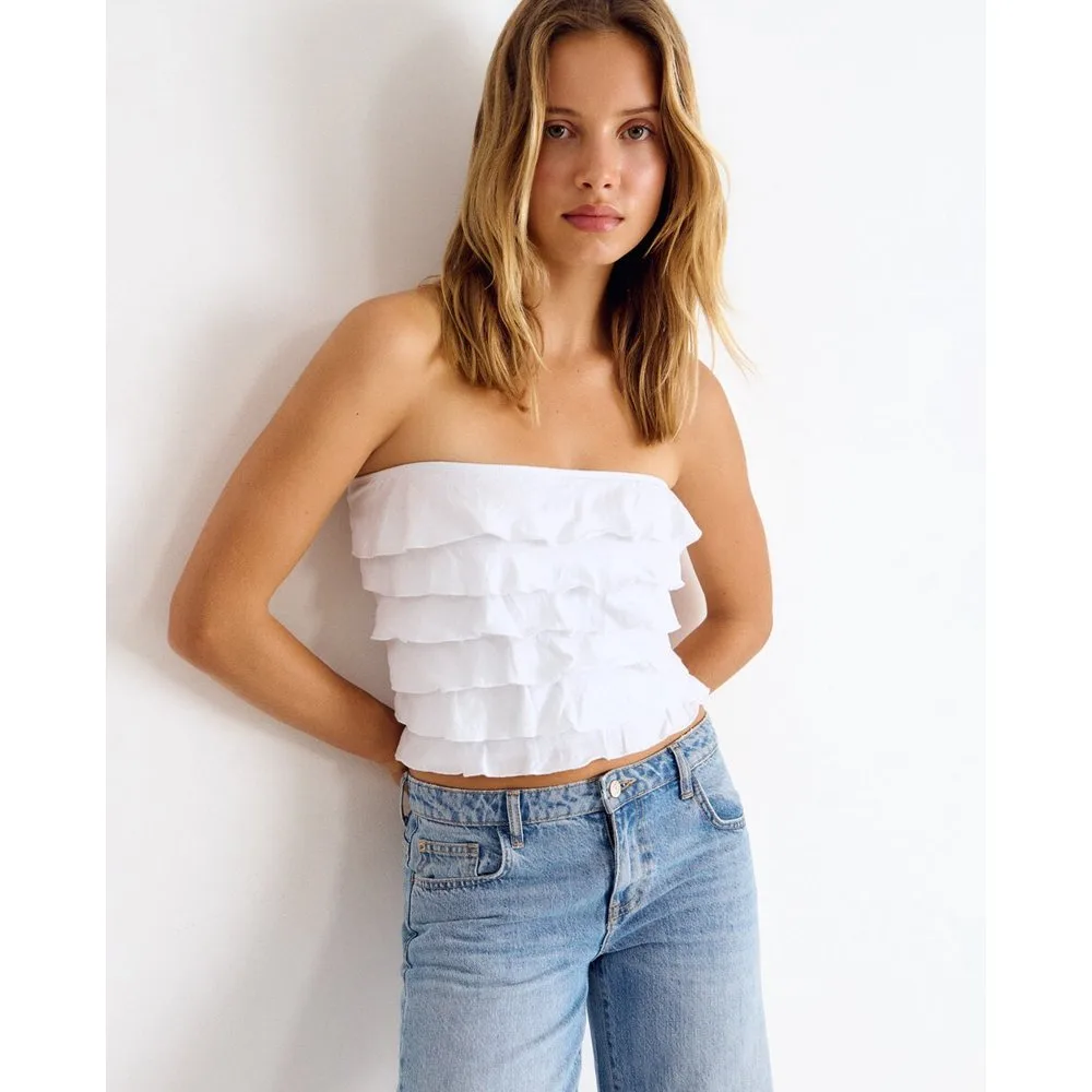 Top de mujer multivolantes - Brownie - FashionsVida