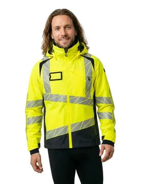 Veste De Pluie Accelerate Safe 19301 Outer Lining Hi-Vis Yellow / Black 3XL - MASCOT - FashionsVida