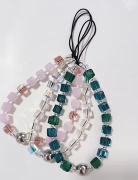 HERLOOK Phone Charm Clear Square Beads Chain for Phone Keychain Y2K Accessories Short Chains Telephone Lanyard - Aliexpress - FashionsVida