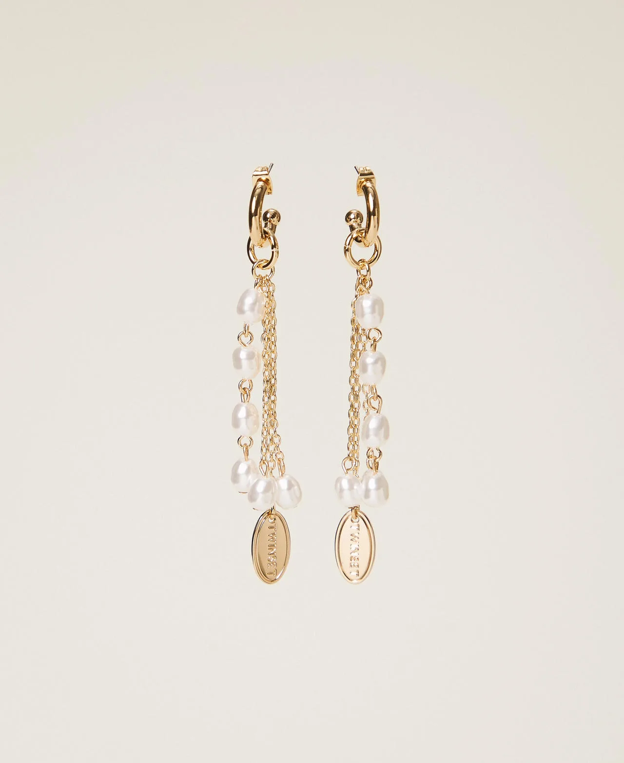 Boucles d'oreilles avec pendentifs et perles - TWINSET - FashionsVida