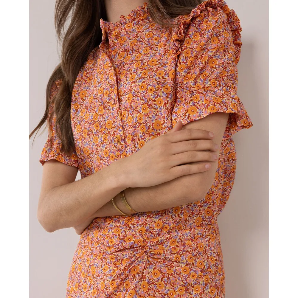 Camisa de manga corta de mujer de flores - El Ganso - FashionsVida