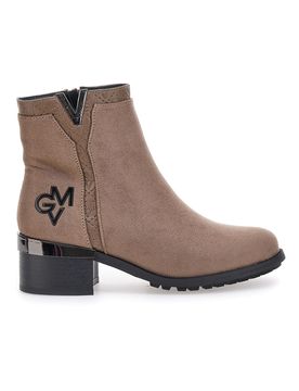 Stivaletti Taupe con Tomaia Effetto Scamosciato Gian Marco Venturi TR0304 37