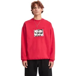 Sudadera de hombre sin capucha con dibujo frontal